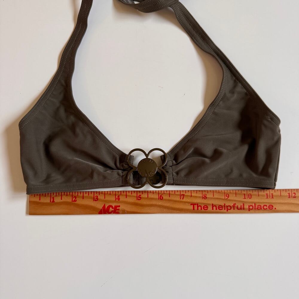 Louis Vuitton Olive Green Floral Charm Bikini Bathing Swim Suit Size 36 US 4 - Picture 6 of 15